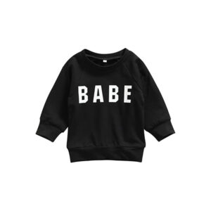 Kids Infant Baby Long Sleeve Pullover Sweatshirt