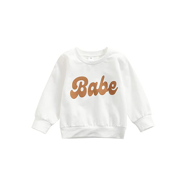 Kids Infant Baby Long Sleeve Pullover Sweatshirt - Image 3