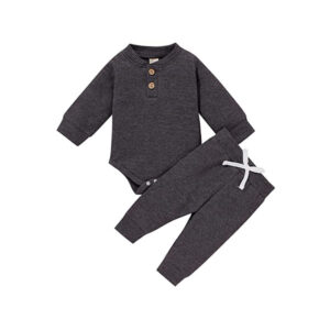 Ribbed Knitted Cotton Long Sleeve