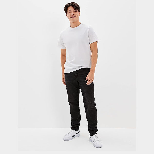 American Eagle Men's U-1115-6321-016 Airflex+ Athletic Straight Jean - Image 3