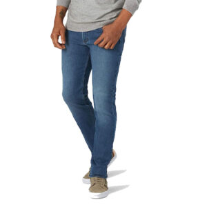 Lee mens Brushed Back Straight Fit Tapered Leg Jean Jeans