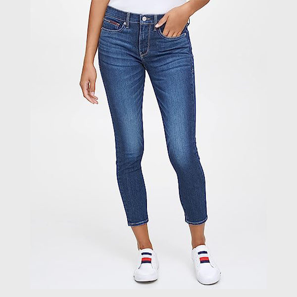 Tommy Hilfiger womens Tommy Hilfiger Women's Skinny Mid Rise Ankle Jean Mid Rise Jean - Image 4