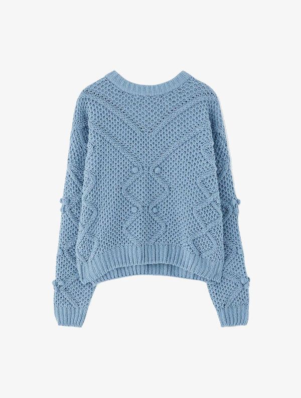 Blue Glamy Sweater