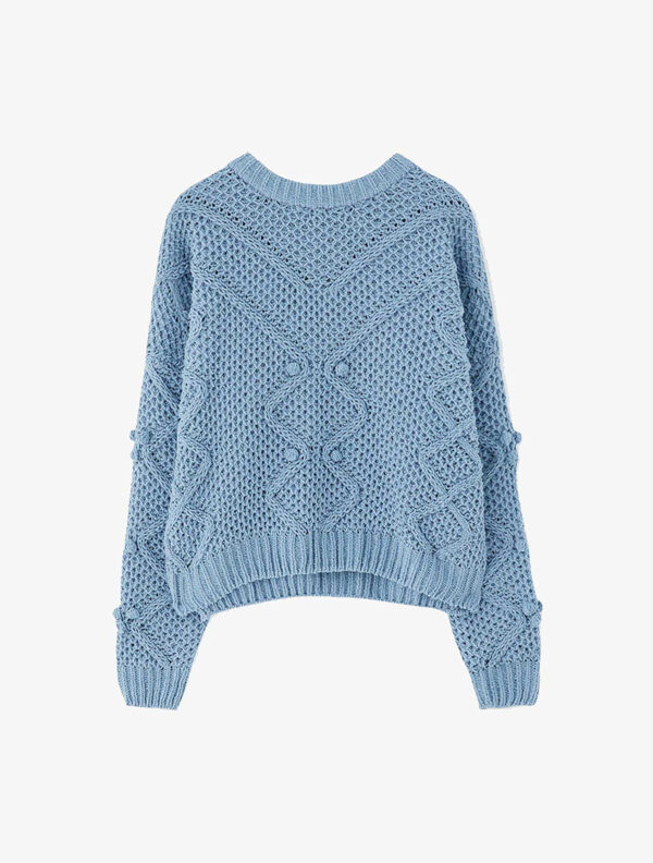 Blue Glamy Sweater