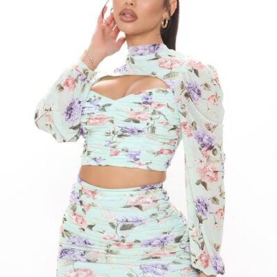 Light Floral Dress Set