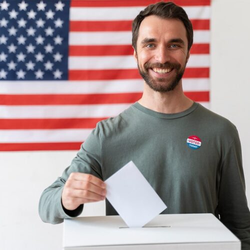 Coverage of elections, candidates, debates, and voting trends.