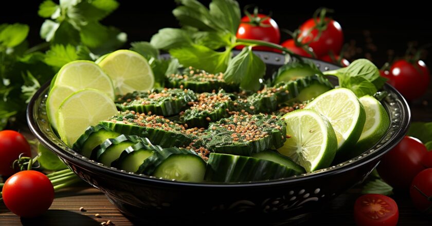 Dijon Quinoa and Avocado Salad with Lemon Kale Vinaigrette