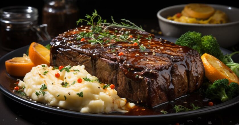 Bourbon Street Rib-Eye Steak With Cheese