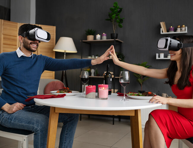 Virtual Reality Are Great For Hosting Early Morning Meetings From The Bed